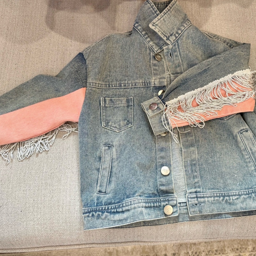 Denim Jacket with fringe